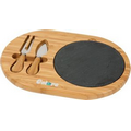 Fromagio Bamboo/Slate Cheese Set